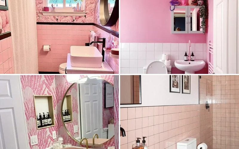 pink bathroom ideas featured