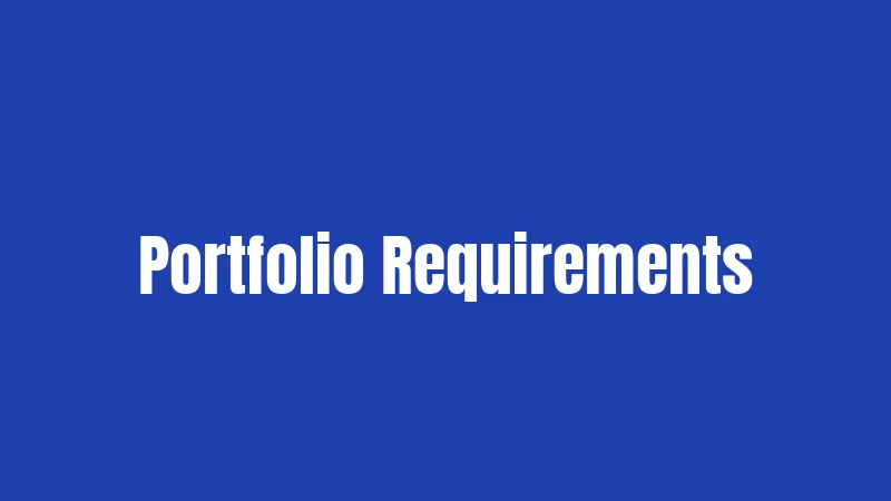 Portfolio Requirements