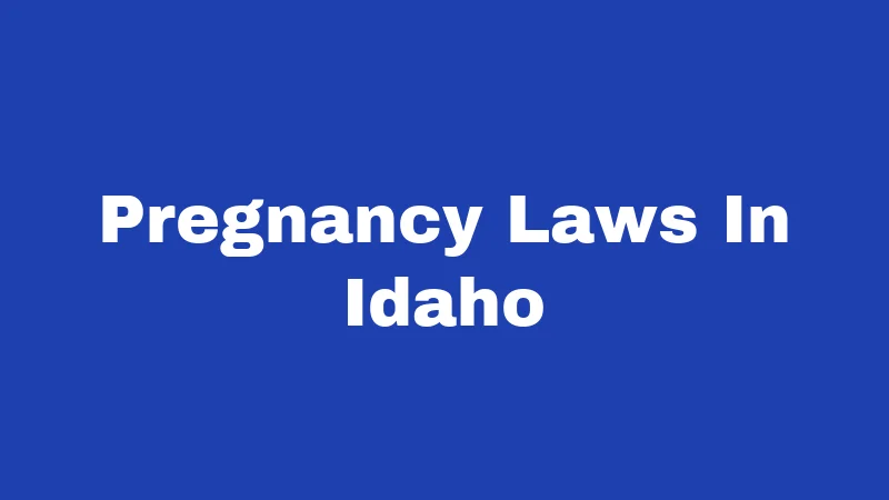 Pregnancy Laws in Idaho (2026): The Rules Most People Miss 149 Pregnancy Laws In Idaho