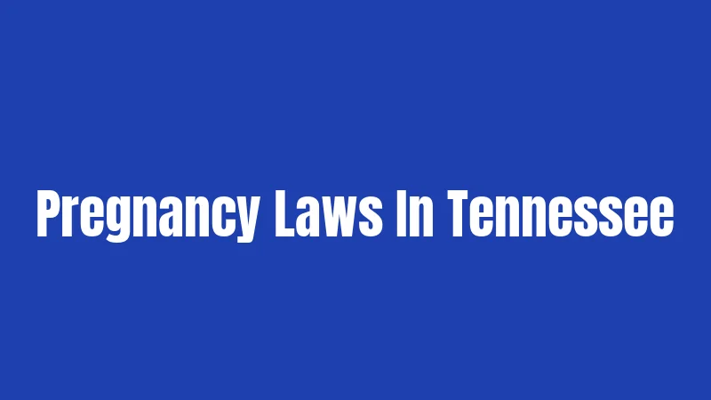 Pregnancy Laws In Tennessee