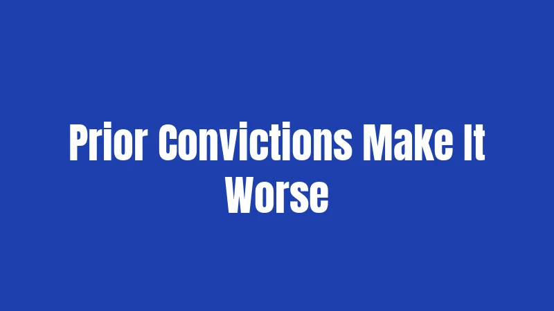 Prior Convictions Make It Worse