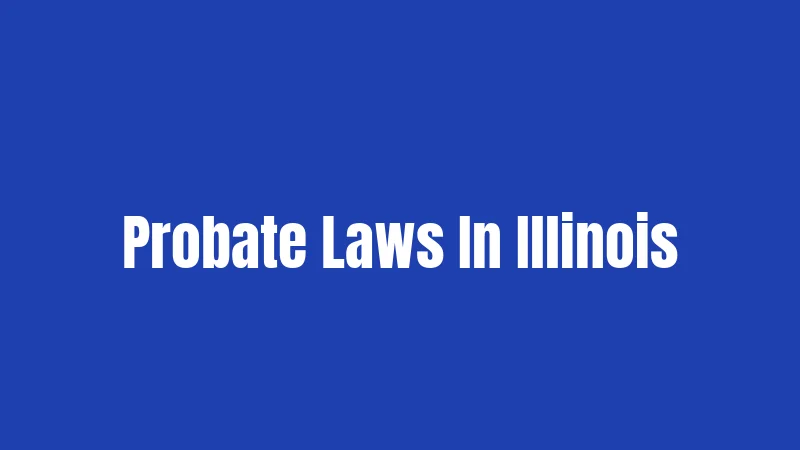 Probate Laws In Illinois