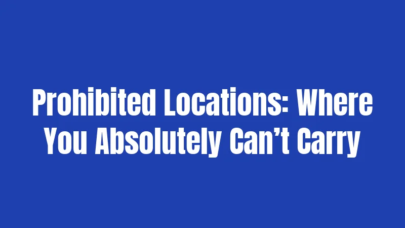 Texas Gun Laws in 2026: Know Your Rights and Responsibilities 2 Prohibited Locations: Where You Absolutely Can’t Carry
