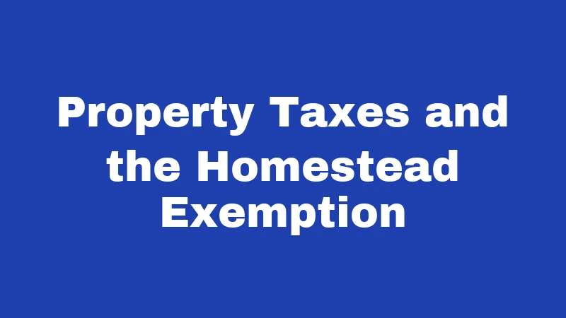 Property Laws in West Virginia (2026): Land, Rent, and Squatter Rights 2 Property Taxes and the Homestead Exemption
