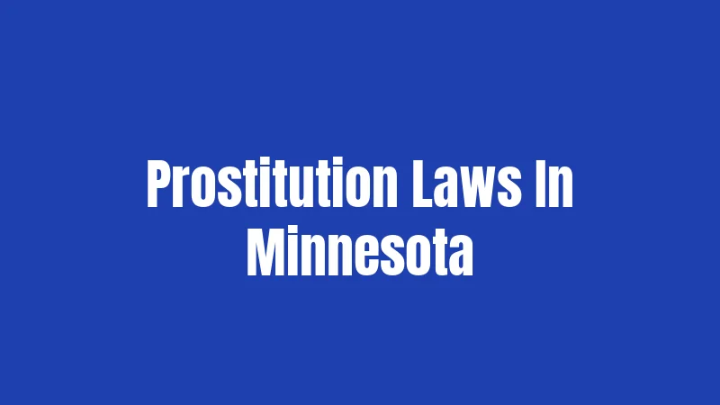 Prostitution Laws In Minnesota