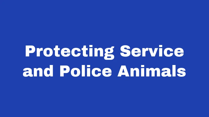 Animal Abuse Laws in Kansas (2026): Your Guide to Staying on the Right Side 3 Protecting Service and Police Animals