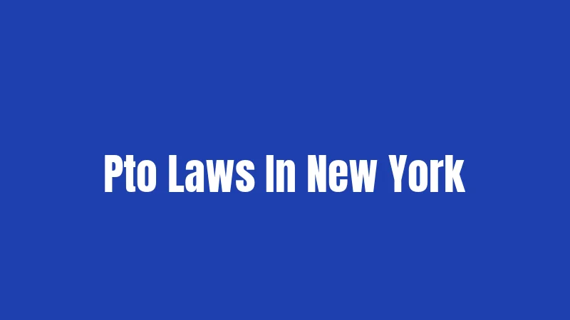Pto Laws In New York
