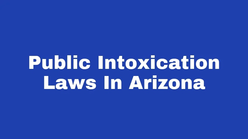 Public Intoxication Laws in Arizona (2026): The Truth Will Surprise You 313 Public Intoxication Laws In Arizona
