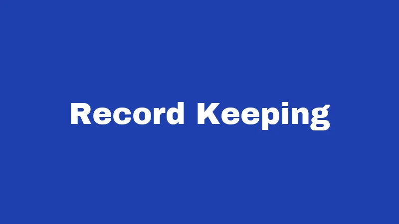 Record Keeping