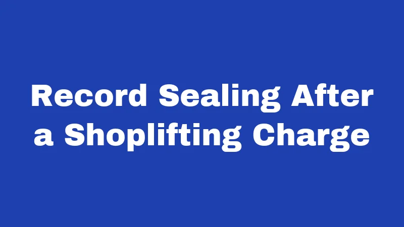 Shoplifting Laws in Nevada (2026): Fines, Felonies, and Your Rights 4 Record Sealing After a Shoplifting Charge