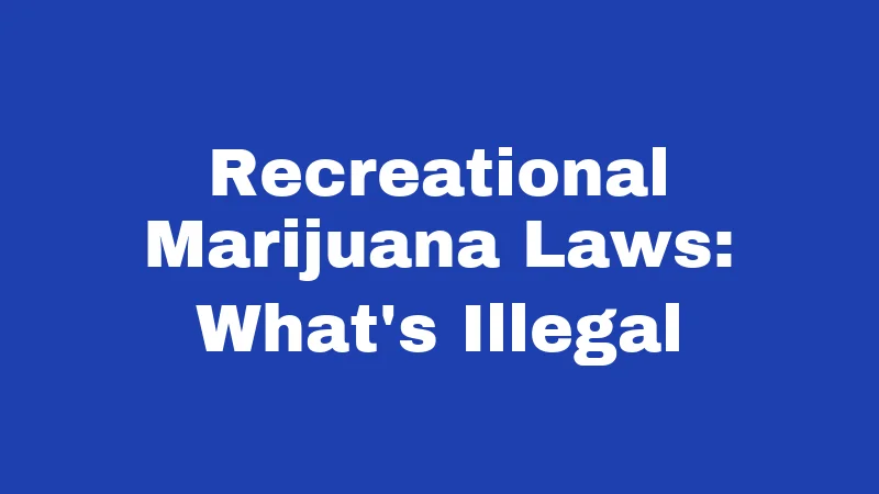 Cannabis Laws in Iowa (2026): Don't Get Caught Off Guard 2 Recreational Marijuana Laws: What's Illegal