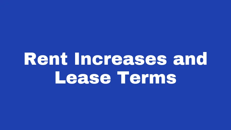 Landlord Laws in Kentucky (2026): Rules Every Renter and Owner Must Know 2 Rent Increases and Lease Terms