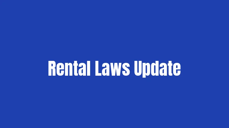 Rental Laws Update