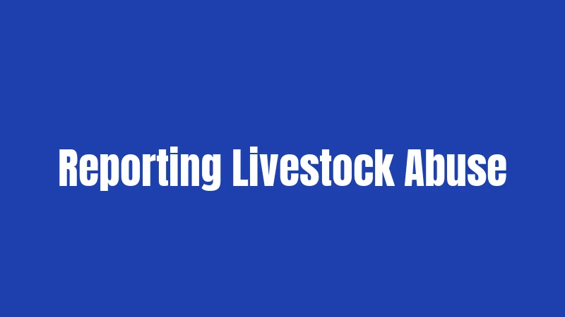 Livestock Laws in Tennessee (2026): Rules Every Animal Owner Must Know 3 Reporting Livestock Abuse