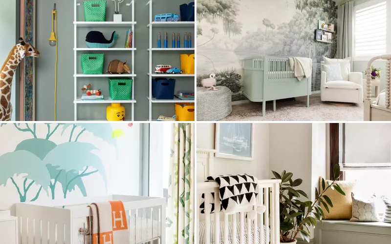 sage green nursery ideas featured