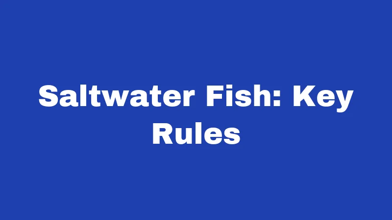 Fishing Laws in South Carolina (2026): Rules Every Angler Must Know 4 Saltwater Fish: Key Rules