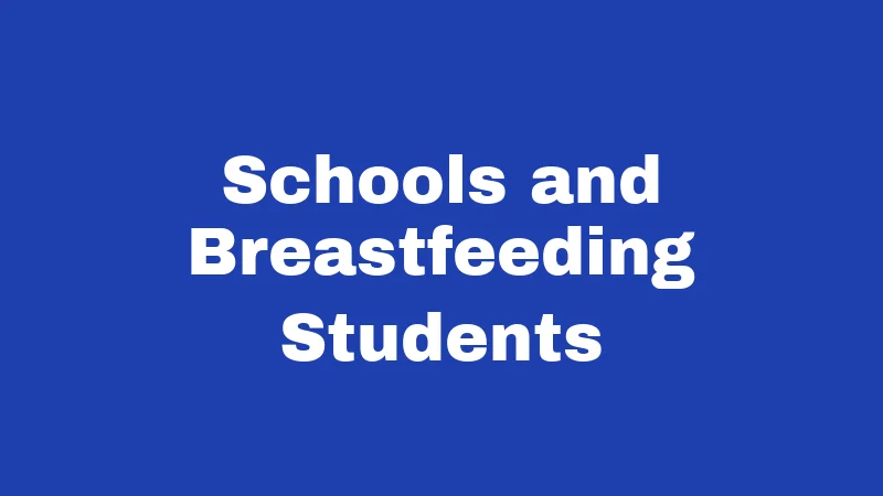 Schools and Breastfeeding Students