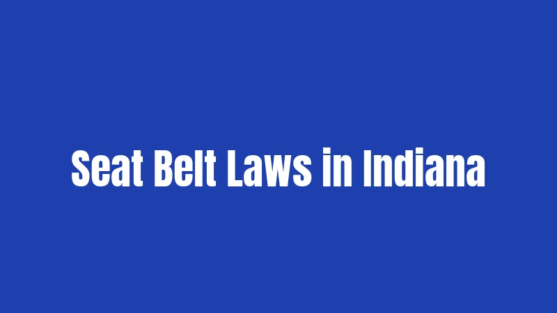 Seat Belt Laws in Indiana