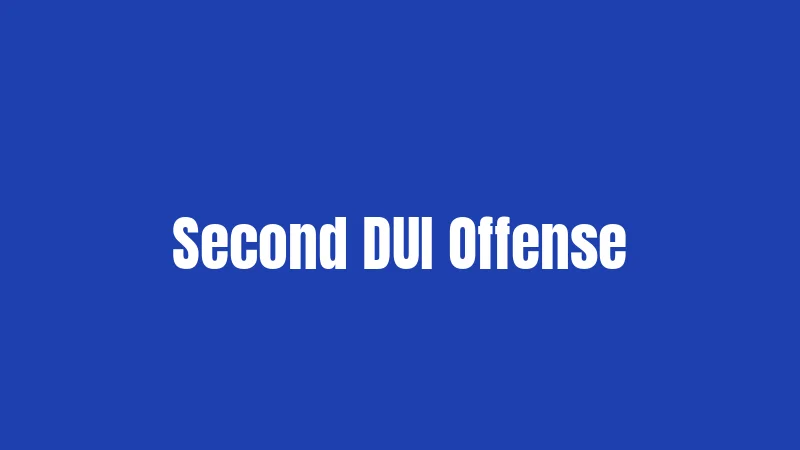 Second DUI Offense
