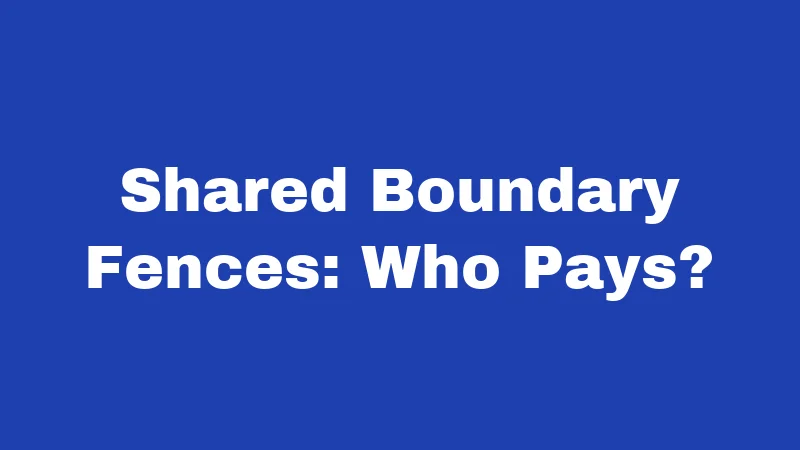 Fence Laws in Oklahoma (2026): Rules Every Property Owner Must Know 1 Shared Boundary Fences: Who Pays?