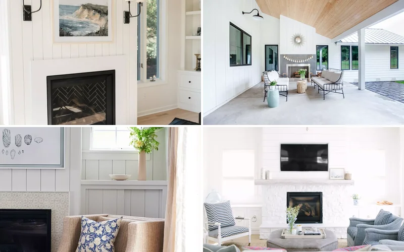 shiplap fireplace ideas featured