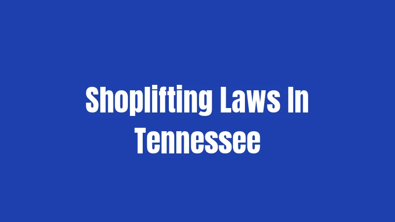 Shoplifting Laws In Tennessee