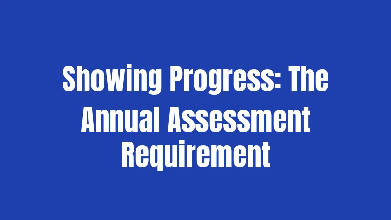 Showing Progress: The Annual Assessment Requirement