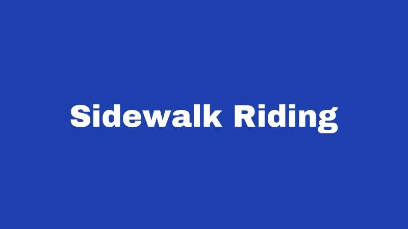 Bicycle Laws in Iowa (2026): Rules Every Rider Must Know 4 Sidewalk Riding