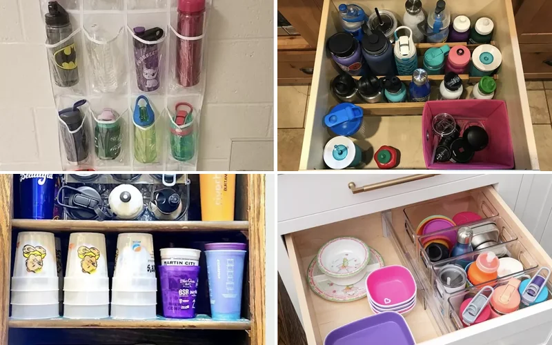 12 Clever Ways to Organize Your Water Bottle Collection