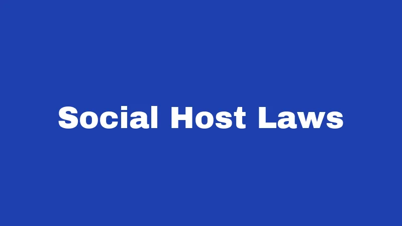 Social Host Laws
