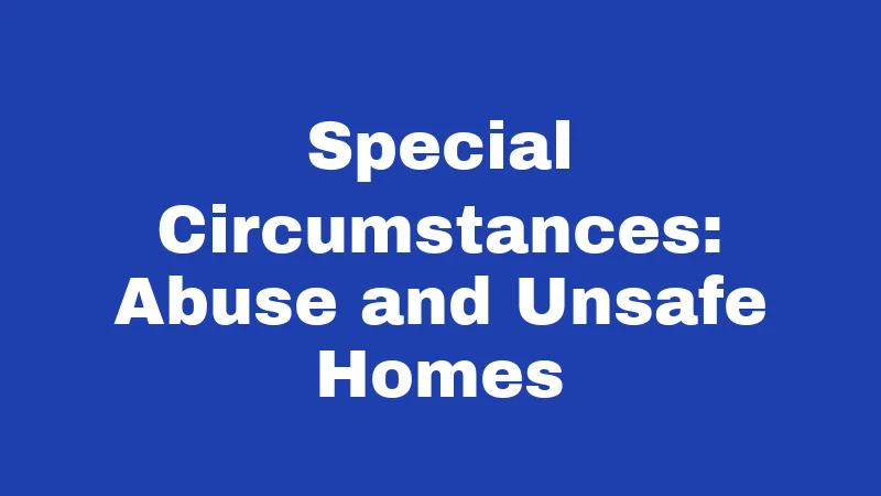 Runaway Laws in Kentucky (2026): What Teens and Parents Must Know 5 Special Circumstances: Abuse and Unsafe Homes