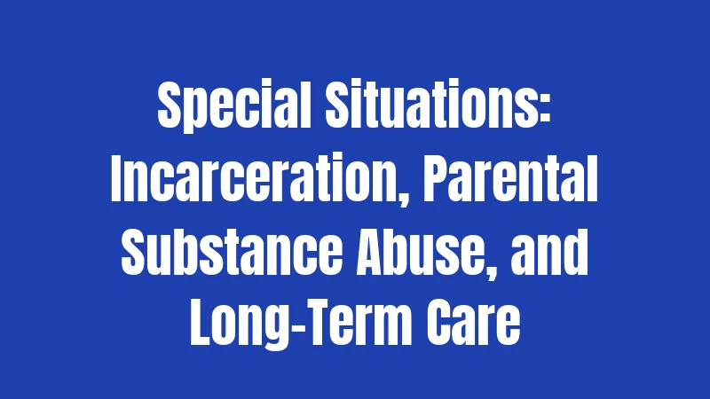 Special Situations: Incarceration, Parental Substance Abuse, and Long-Term Care