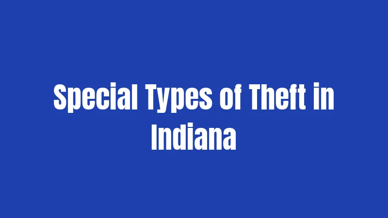 Special Types of Theft in Indiana