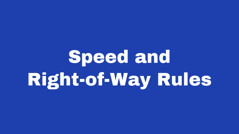Boat Laws in Nebraska (2026): The Waterway Rules Every Boater Should Know 4 Speed and Right-of-Way Rules