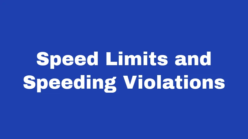 Driving Laws in Oregon (2026): Rules Every Driver Must Know 1 Speed Limits and Speeding Violations