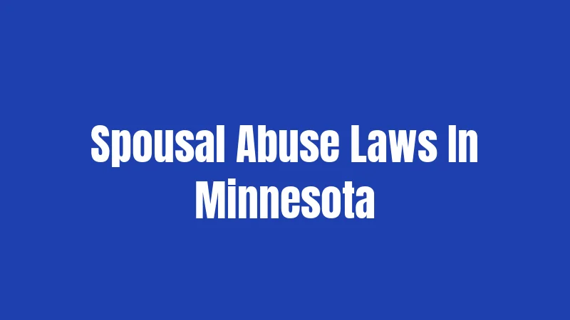 Spousal Abuse Laws In Minnesota