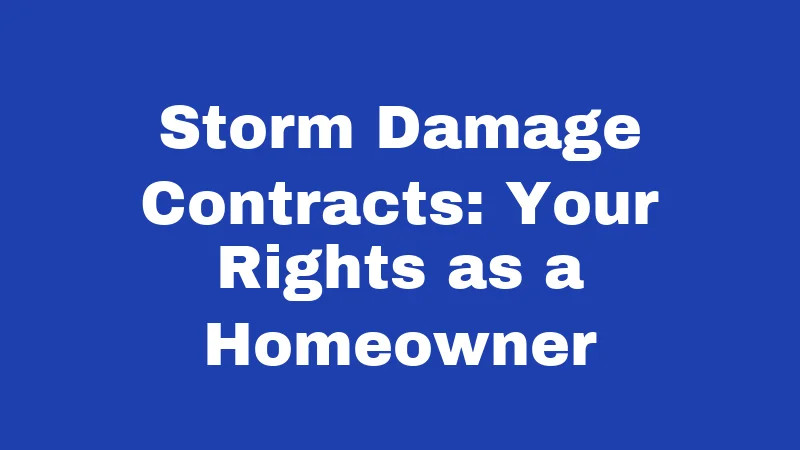 Roofing Laws in Arizona (2026): Rules Every Homeowner Must Know 6 Storm Damage Contracts: Your Rights as a Homeowner