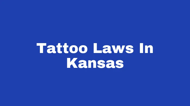 Tattoo Laws in Kansas (2026): Rules Every Client and Artist Must Know 106 Tattoo Laws In Kansas