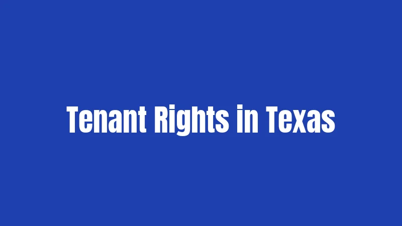 Tenant Rights in Texas