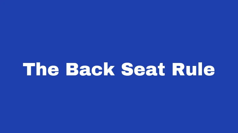 Car Seat Laws in Kentucky (2026): Rules Every Driver Must Know 3 The Back Seat Rule