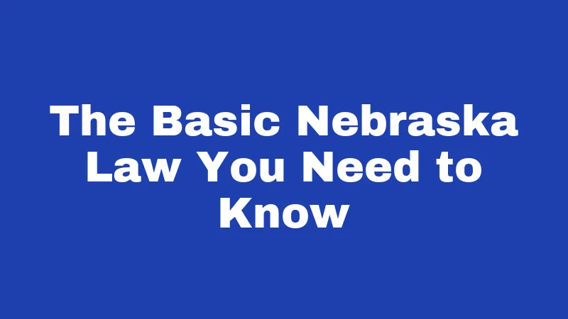 BYOB Laws in Nebraska (2026): The Bottle Rule Most Visitors Miss 1 The Basic Nebraska Law You Need to Know
