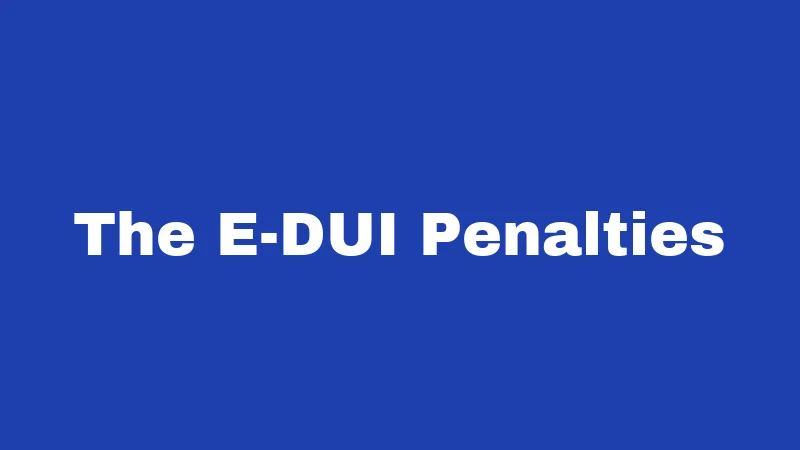 Phone Laws in Washington (2026): Your Wallet Is at Stake 3 The E-DUI Penalties
