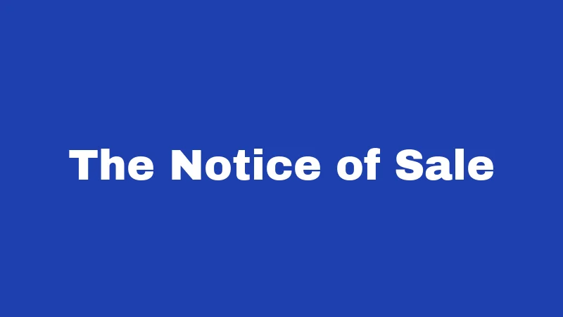Repossession Laws in Kentucky (2026): Your Rights Before They Tow 3 The Notice of Sale