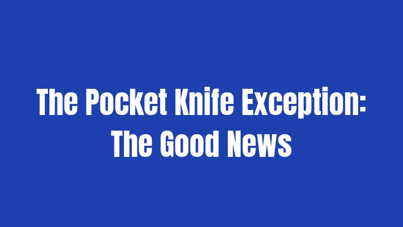 North Carolina Knife Laws (2026): What's Actually Legal Now 2 The Pocket Knife Exception: The Good News