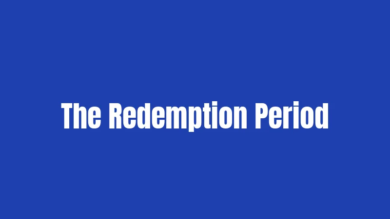 The Redemption Period
