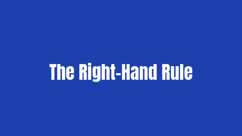 The Right-Hand Rule