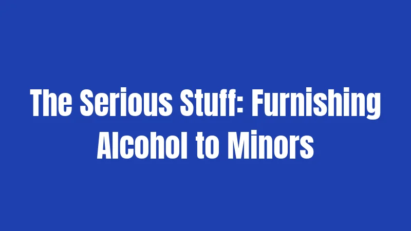 Minor Drinking Laws in New York (2026): What Gets You in Trouble 3 The Serious Stuff: Furnishing Alcohol to Minors