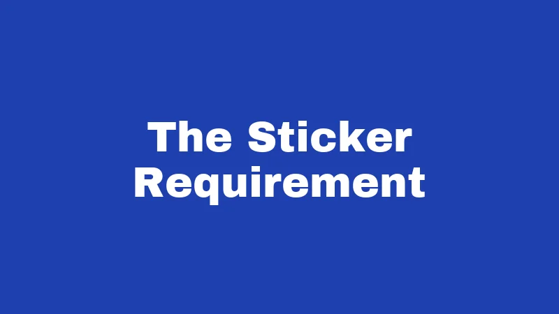 Window Tint Laws in Kentucky (2026): Rules Every Driver Must Know 4 The Sticker Requirement