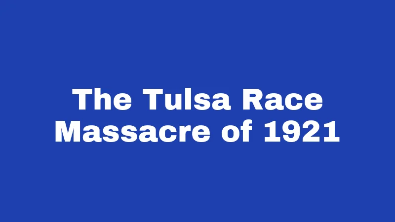 Jim Crow Laws in Oklahoma (2026): A Dark History You Should Know 4 The Tulsa Race Massacre of 1921
