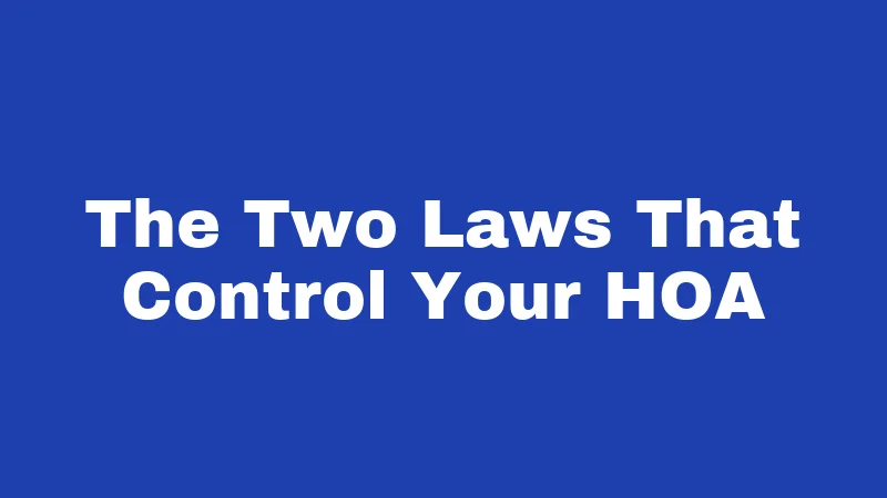 HOA Laws in Hawaii (2026): Aloha, Rules, and Your Rights 1 The Two Laws That Control Your HOA